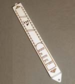 Mezuzah Case Plastic with Gold Trim