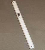 Mezuzah Case Waterproof Aluminum White